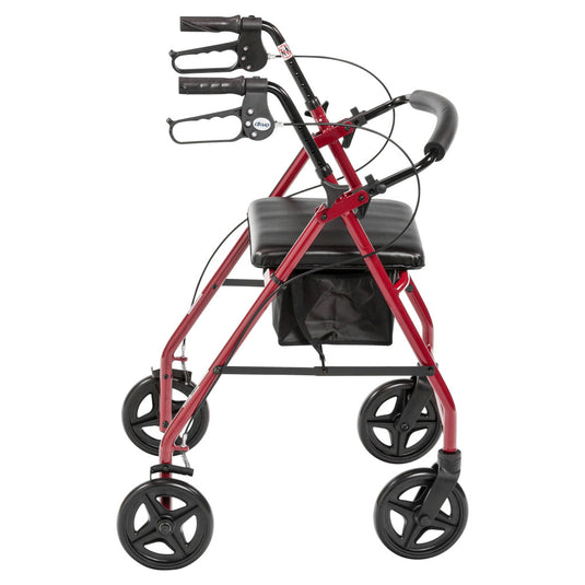 Drive Aluminum Rollator with larger 7.5" Wheels