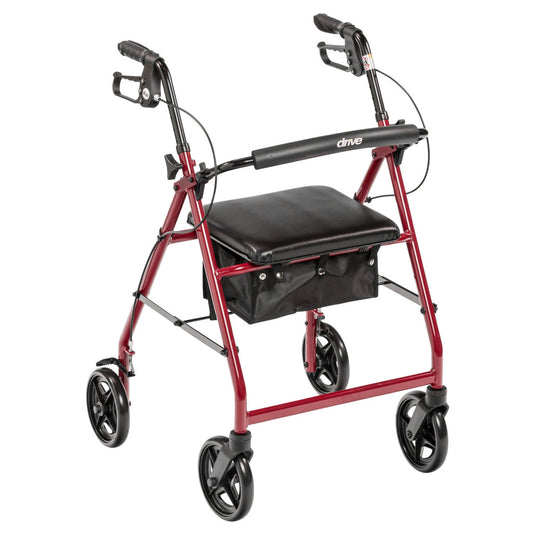 Drive Aluminum Rollator with larger 7.5" Wheels