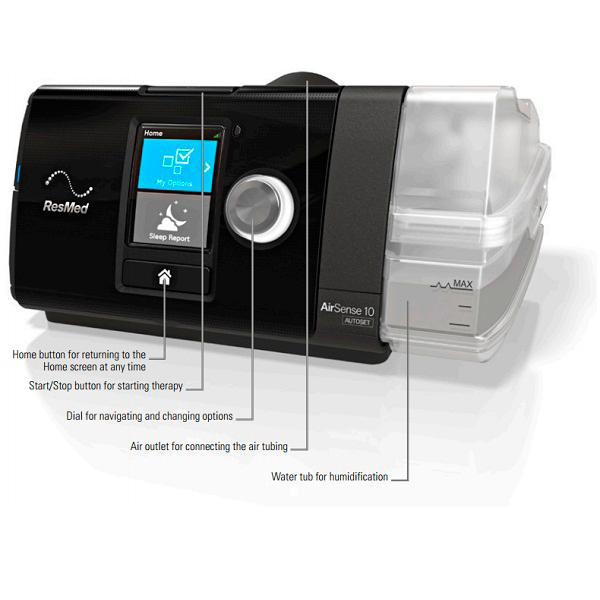 Load image into Gallery viewer, ResMed AirSense 10 AutoSet CPAP Machine with Heated Humidifier - Active Lifestyle Store
